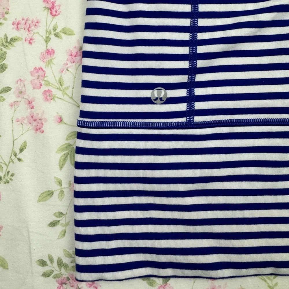 Lululemon In Stride Striped Zip Up Jacket 6 - Picture 12 of 16